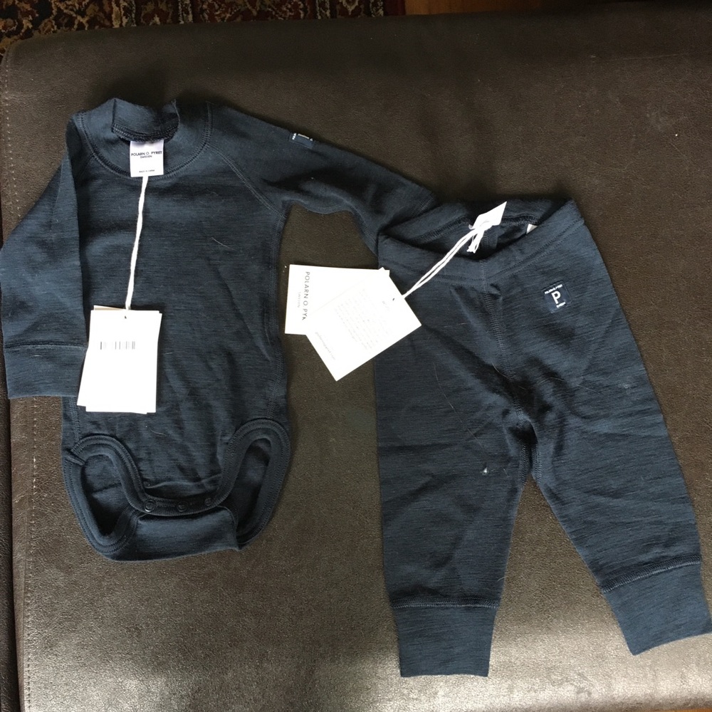 NWT merino wool onesie and pants